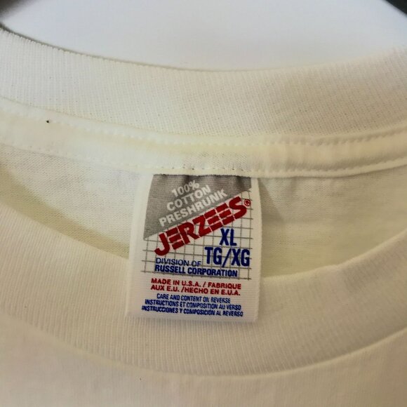 Vintage I'm 40 Silly Joke T Shirt Adult White XL Large Graphic Tee USA - Picture 11 of 11